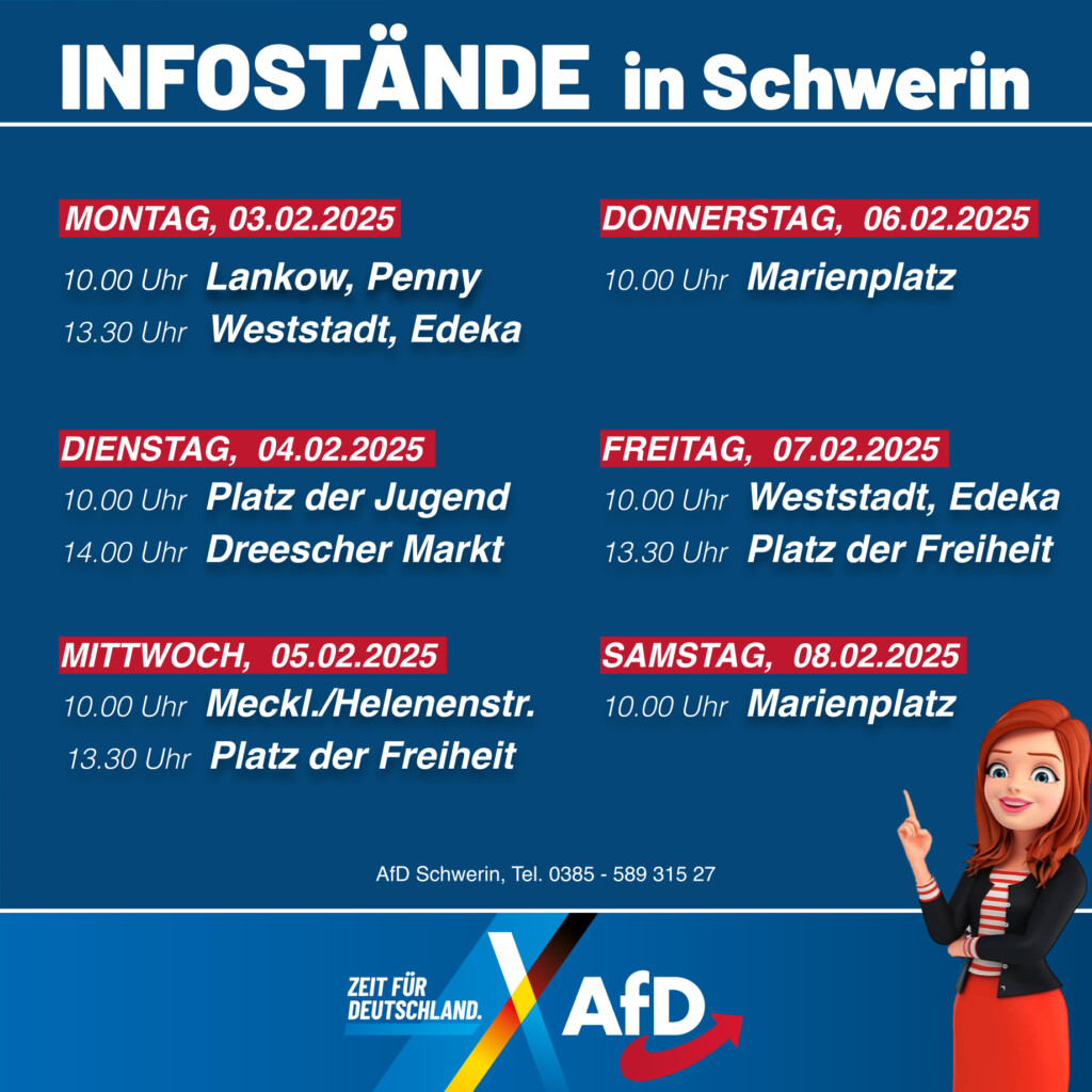 Infostände in Schwerin