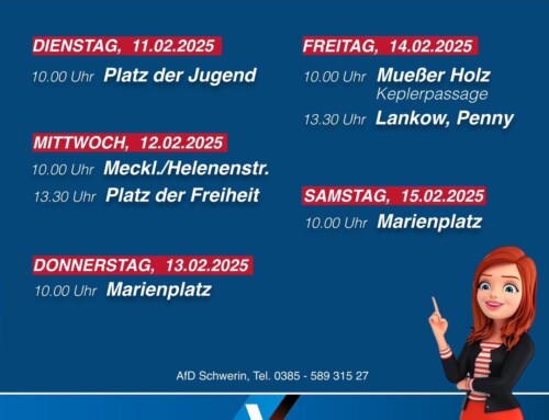 Unsere Infostände vom 11.-15.02.25